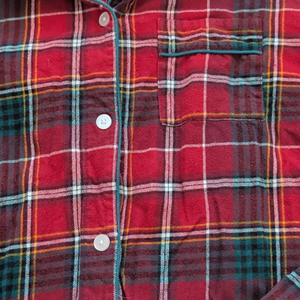 The Company Store Plaid Robe Size L - Picture 3 of 8